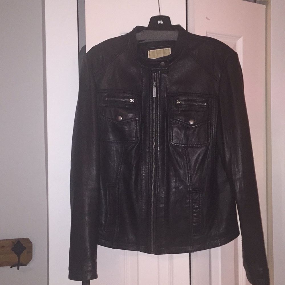 Michael Kors classic leather jacket